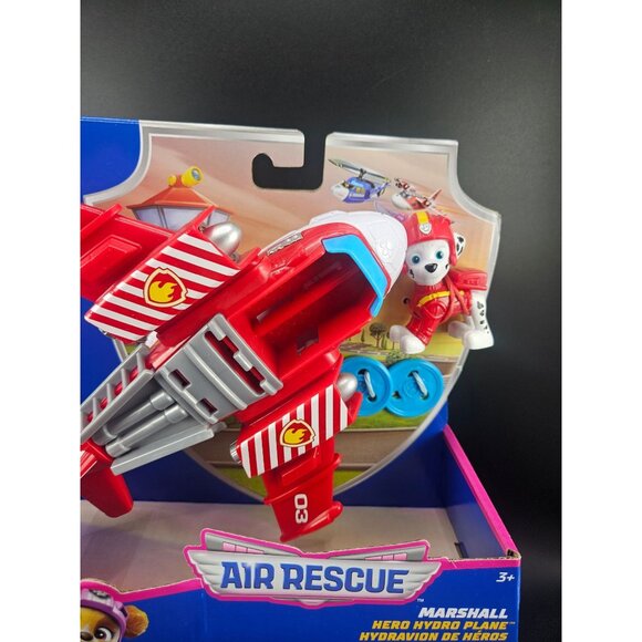 Paw Patrol Air Rescue Marshall Hero Hydro Plane Toy With Figure Nickelodeon Age - Picture 3 of 7